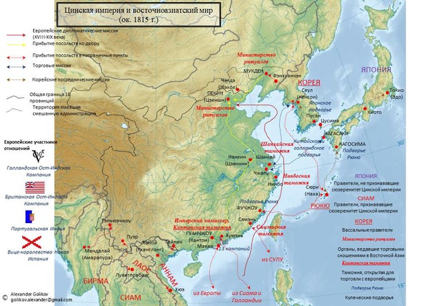 Система внешних связей Цинской империи в Восточной Азии