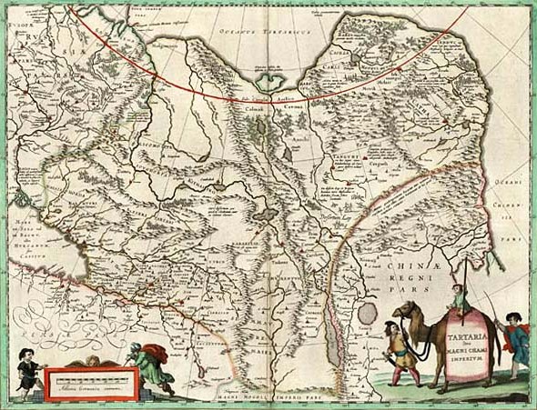 Карта Татарии (Северной и Центральной Азии). Середина XVII в.